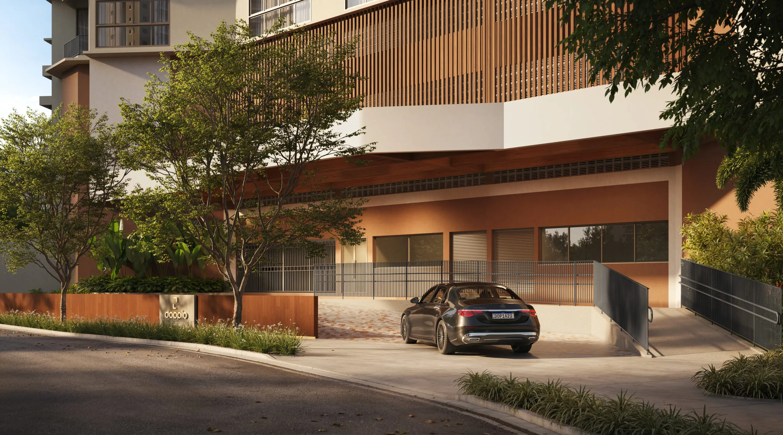 PORTE COCHÈRE Perspectiva artística